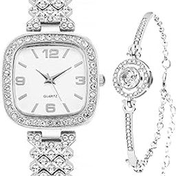 Fashion Luxury Vintage Diamond Square Watch Digital dial Quartz Women's Watch-image-52