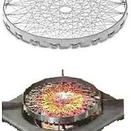Qwid Stainless Steel Grill Jalli, Stainless Steel Chota Tandoor Jali for Gas, Steel Rasoi Roaster Grill, Gas Saver - (Pack of 2)-image-76