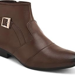 Synthetic Leather High Ankle Boots for Men-image-80