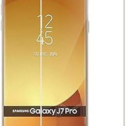 SkyTree 5D Screen Protector Full Curved Edge to Edge Protection Tempered Glass for Samsung Galaxy J7 Pro - Gold-image-53