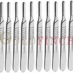 GOLDFINCH Scalpel/Surgical Blade Handle (BP HANDLE) Made of Stainless Steel Without Blade (4 NO. BP HANDLE SET OF 10)-image-5