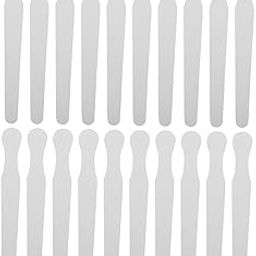 OKUMEYR 20-Piece Smooth Stainless Steel Tongue Spatula Set Reusable Mixing Plates for Cooking and Baking for Professional and Home Use-image-37