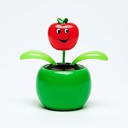 Zykaar Apple Solar Dancing Flower for Car Dashboard – Cute Solar Powered Toy for Car, Office, Home Decor|No Battery Needed|Eco-Friendly Bobble Head Toy with Swaying Leaves|Bobblehead Figurine-image-19