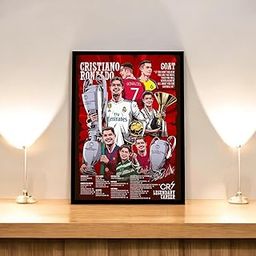 SINCE 7 STORE Cristiano Ronaldo Legendary Career Framed Poster For Gifting/For Room Decor/For Football Fans-image-31
