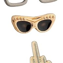 Set of 3 Metal Lapel Pins/Brooch for Mens Suit (Multicolor) KN-2018-CMB-108-picture-6