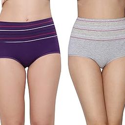 Women's Cotton Spandex High Waist Panty/Tummy Control Panty (Pack of 2)-image-83