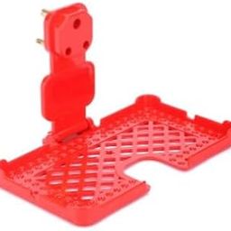 EXPRO Wall Mounted Mobile Holder, Wall Mount Mobile Stand/Multi Purpose Stand with Hole for Phone Charging (Red)-0