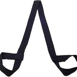 Enakshi (LABEL) Creations Cotton Yoga Mat Strap Pilates Mat Carrier Fitness Stretchy Loop Black-image-8