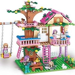 KIDDORAA Kid Tree House Fantasy Building Set – Creative Construction Toy with Swings & Ladders | STEM Learning & Imaginative Play | Durable| ABS | 504+ Pieces | 12 Months Manufacturing Warranty-image-2