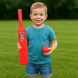 Plastic Bat and Ball Combo for Kids – Small Size Cricket Play Set | Safe, Lightweight & Durable | Indoor & Outdoor Fun | Ideal Sports Toy for Children-image-73