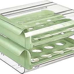 Egg Holder Reusable with Handles Egg Storage Container for Fridge Countertop-image-23