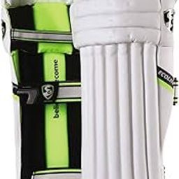 Sg Ecolite Cricket Batting Legguards | Color: White | Size: Youth | Material: PVC | for Men & Boys | Low Density Foam | Optimal Protection and Flexibility | Used for Both Left and Right Handed Users-5