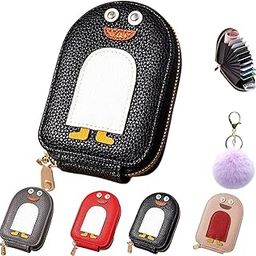 Cute Penguins PU Credit Card Holder, Cute Penguins Wallet with 11 Card Slots PU Credit Card Coin Wallet Women's Leather Credit Card Holder Women's Credit Card Holder (Multi)-image-40