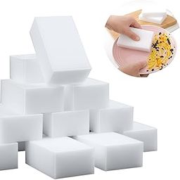 30 Pack Magic Sponge Eraser Extra Thick and Long Lasting Melamine Cleaning Sponges in Bulk - Multi Surface Power Scrubber Foam Cleaning Pads - Bathtub, Floor, Baseboard, Bathroom, Wall Cleaner-image-53