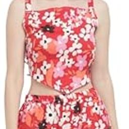 Women Printed Shoulder Straps Full Coverage Swim Set-picture-0