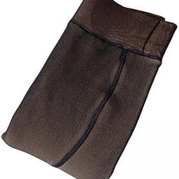 THE STYLE SUTRA 2xFashion Women Fleece Lined Tights Thermal Pantyhose Outwear Solid Color 200g Step feet Black Translucent-image-23