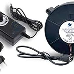 Variable Speed Controller 97mm x 33mm 5800 RPM DC Blower Fan, 110V 220V AC Powered for BBQ, Wooden Stove, DIY Cooling Ventilation Exhaust Projects-image-68
