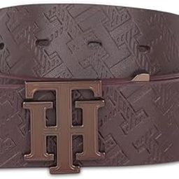 Men's Brown Leather Casual Belt - M 90 CM-image-3