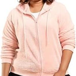 Plus Women's Pullover Hoodie for Casual Wear | Hooded Neck | Long Cuffed Sleeves | Pull On Closure | Plus Size Sweatshirt Crafted with Comfort Fit for Everyday Wear-image-2