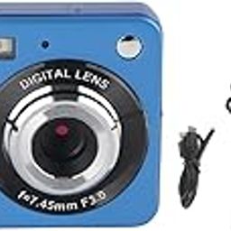 Digital Camera, 4K 48MP Vlogging 2.7 Inch LCD Camera, Digital Point and Shoot Camera, 8X Zoom, Anti-Shake, Fill Light, for Students and Teens Travel (Blue)-79