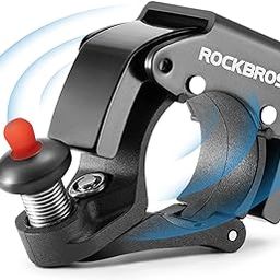 ROCKBROS Bike Bells Hidden MTB Bells Bicycle Bells for 22.2mm Handlebars, More Than 100dB, Clear & Long Sound Ringer, Mountain Bike, Scooter, Youth Bike, Black-10