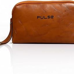 Pulse Leather Travel Organizer Pouch - Toiletry Bag for Men and Women Cosmetic Organizer Bag, Shaving Kit Bag for Men Toiletry Pouch for Men [MN-4968]-image-91