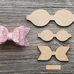 Haoser 4 Pcs Wooden Bow Template Cutouts for Crafting – Hair Bow Making Tool, Wood Tracing Template Set, DIY Craft Supplies for Kids & Adults – 4 Sizes (4", 3", 2", 1")-image-57
