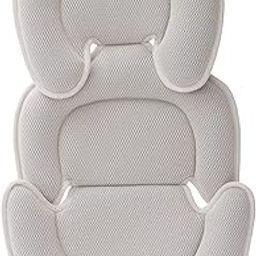 Innokids Head and Body Support Pillow Infant Car Seat Insert for Newborn to Toddler Stroller Cushion (Gray)-image-11