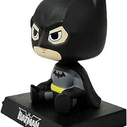AUGEN Super Hero Batman Action Figure Limited Edition Bobblehead with Mobile Holder for Car Dashboard, Office Desk & Study Table (Pack of 1)-16