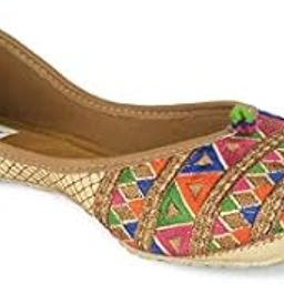 Women's Multicolored Mojari - 4 UK-picture-32