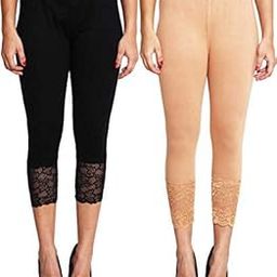 lace Capri Leggings for Women's | plussize net Capri | Size- S M L XL 2XL 3XL 4XL 5XL |-image-77