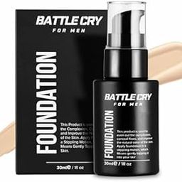 Battle Cry Lightweight Liquid Matte Foundation For Men, Long Lasting Full Coverage Liquid Foundation For Face Makeup, Hydrating Skin Corrector (Light)-image-90