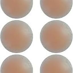 Pink Round Silicone Peel and Stick Bra Pads (Pink Pack of 3)-image-72