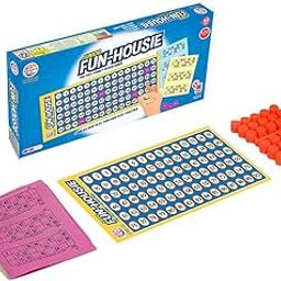 RATNA'S Plastic Family Game Fun Housie Small with 120 Tickets Board Game, Multicolour, Fixing Checking Board, 90 Coins, and Tickets-image-15