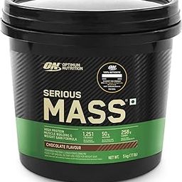 OPTIMUM NUTRITION (ON) Serious Mass Gainer powder (Veg) - Pack of 5 kg (Chocolate), Vitamins & Minerals, High Protein High Calorie Weight Gainer with 3gm Creatine-18