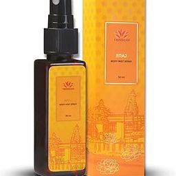 Vrindaam Braj Body Mist With Divine Fragrance | Helps Revitalise & Boosts Positivity | Floral Scent | Ayurvedic, Chemical-free & Long Lasting - 50ML-image-96