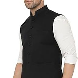 Nehru Jacket, Bandi Modi Koti for Men, Cotton Waistcoat for All Occasion: Wedding, Diwali, Wedding, Ethnic, Office Party, Formal and casual Look-image-21