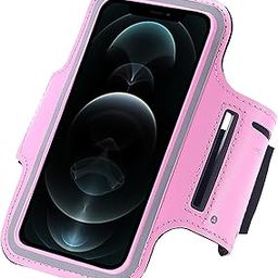 Nplus India New Fancy Armband for Motorola Moto E6 Baby Pink Gym Running Jogging Walking Hiking Workout and Exercise Armband Holder with Extra Adjustable-Length Extension Band-image-31