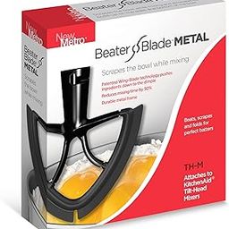 New Metro Design Beater Blade Metal TH-M Compatible with KitchenAid 4.5-5 Qt Tilt-head Stand Mixer, Black-picture-19