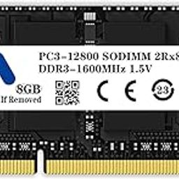 Arshray DDR3 SO-DIMM Memory 8GB,Laptop PC RAM1600MHZ,1.5V Non-ECC Unbuffered Notebook Computer RAM 204Pin,PC3-12800 AMD CPU CL11 Memory Modules,Black-14