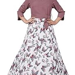 Women Polyster Printed Full Lenth Gown || Stylish Gown for Girls || Full Length Gown for Women & Girls-image-16