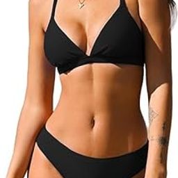Women's Two Piece Halter-Neck Bikini Set-picture-13