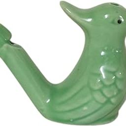 NAVIRA HANDICRAFT New Animal Figure Ceramic Bird Water Whistle – Educational Musical Instrumental Toy – Terracotta Bird Warbler Water Whistle Toy – Green Ceramic Bird Water Whistle-image-4
