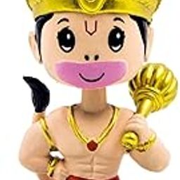 TRAVELLING SANKIRTAN PARTY ISKCON Lord Hanuman Ji Bobblehead - Ideal for Car Dashboard, Home & Office Decor, Gifting Kids; Includes Little Gada Figurine-25