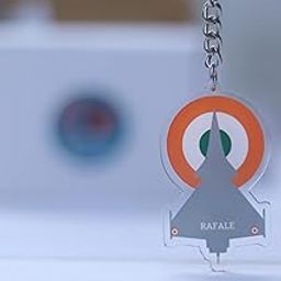 Rafael Fighter Jet Keychain | Military Aircraft Keyring | Aviation Gifts for Men & Women | 5mm Acrylic Material | UV Printed | 3.15 x 3.15 inch (8x8 cm)-image-64