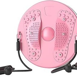 UJEAVETTE Waist Twisting Disc Portable Massage Equipment for Body Sculpting Elderly Pink|Abdominal Exercise Equipment|Abdominal Exerciser|Abdominal Exerciser For Men and Women-30