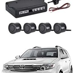 RKPSP Car Reverse Black Parking Sensor System Led Display with 4 Parking Sensors Alarm Kit for Fortuner.-3