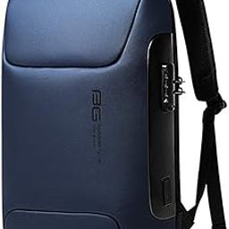 Medium Size Multi Functional Water Proof Anti Theft 15.6 Inch Laptop Backpack (Blue)-image-9
