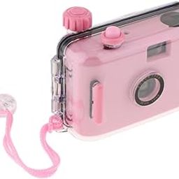 MERISHOPP Underwater Waterproof Lomo Camera Mini Cute 35mm Film with Housing Case Pink-image-99