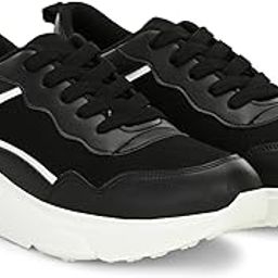Womens Sugarsoles Solid Sports Casual Lace Up Shoes Perfect for Running Walking | Cushioned Footbed Footwear and Suitable for Any Casual Outfit-image-13